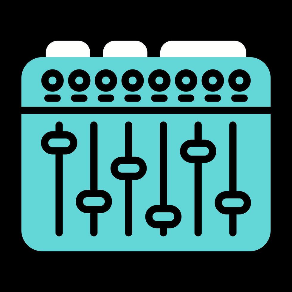 suono miscelatore vettore icona