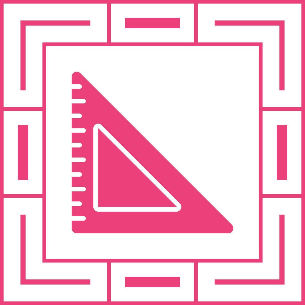 triangolare righello vettore icona