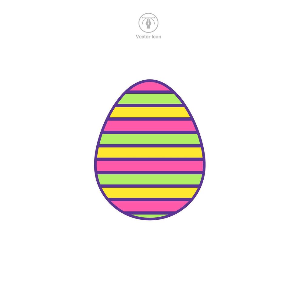 Pasqua uovo, Pasqua giorno Festival, uovo icona simbolo vettore illustrazione isolato su bianca sfondo