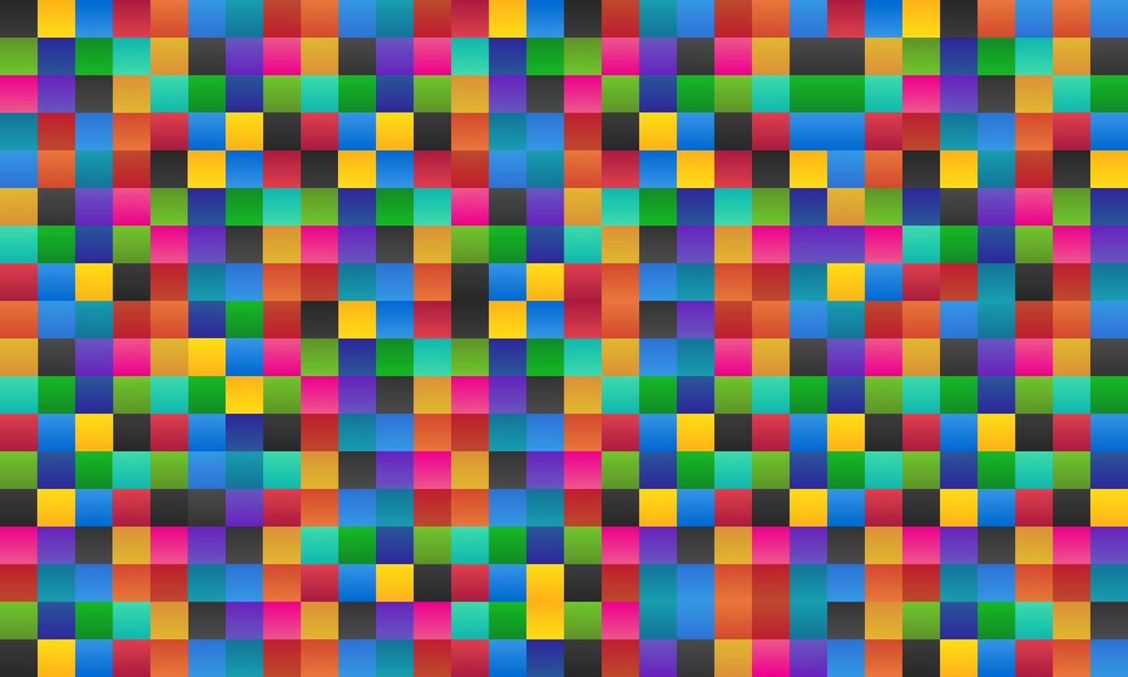 colorato piazza astratto sfondo, colorato piazza con ombre, pixel mosaico, vettore illustrazione