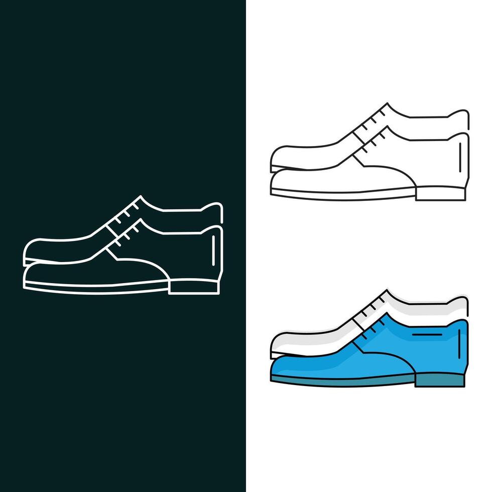 Uomini scarpe vettore icona design