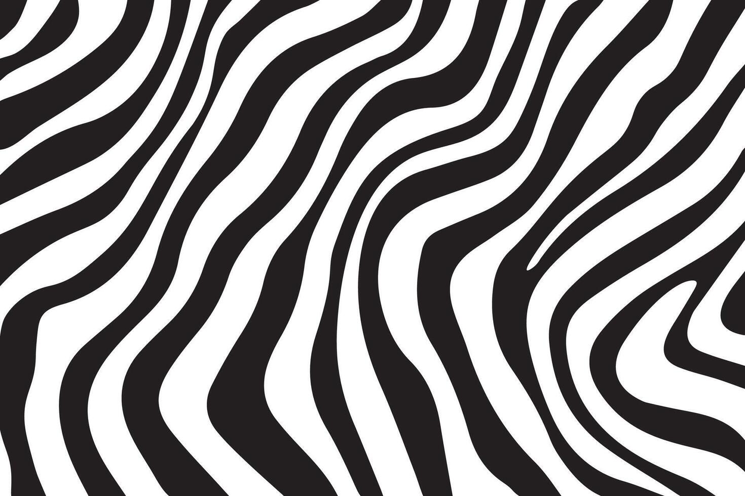 sfondo con zebra strisce. orizzontale bandiera con elegante grassetto curvo Linee. nero e bianca sfondo. vettore illustrazione.