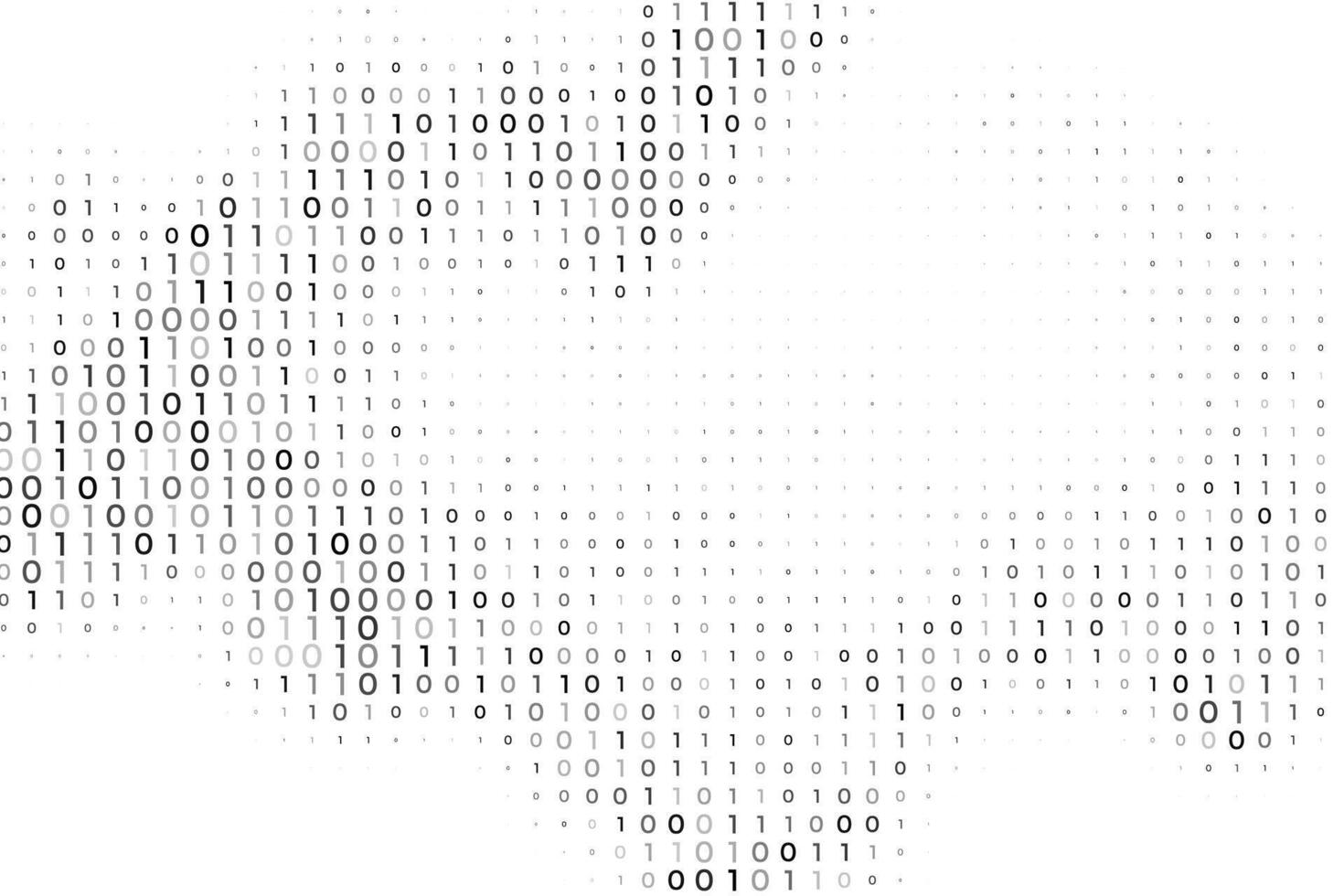 digitale binario codice futuristico sfondo per codifica o programmazione vettore