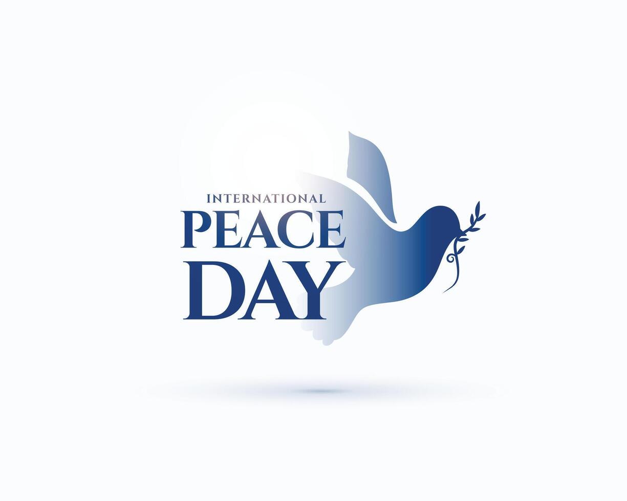 internazionale pace giorno Messaggio sfondo un' simbolo di amore vettore
