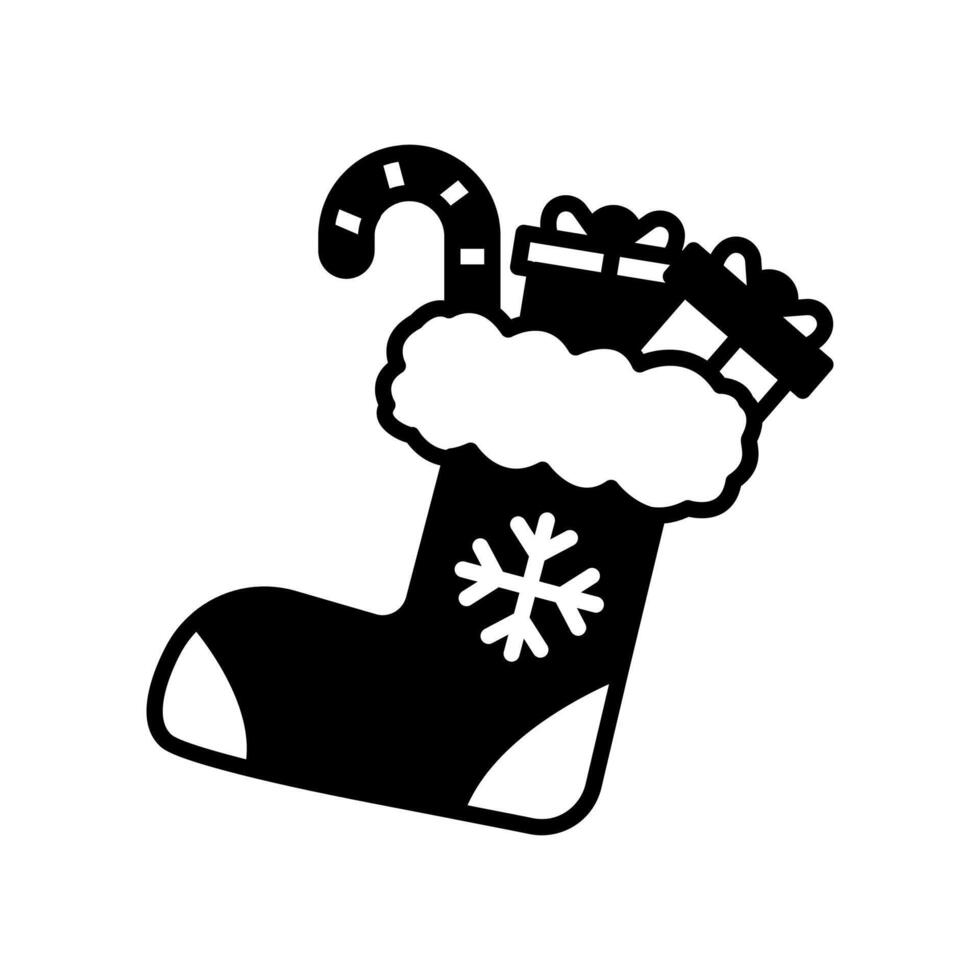 Natale calzini dieta icona nel vettore. logotipo vettore