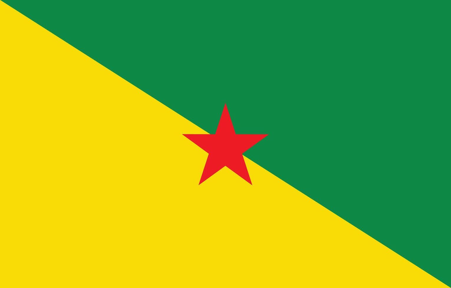 francese Guiana bandiera. nazionale bandiera di francese Guiana vettore