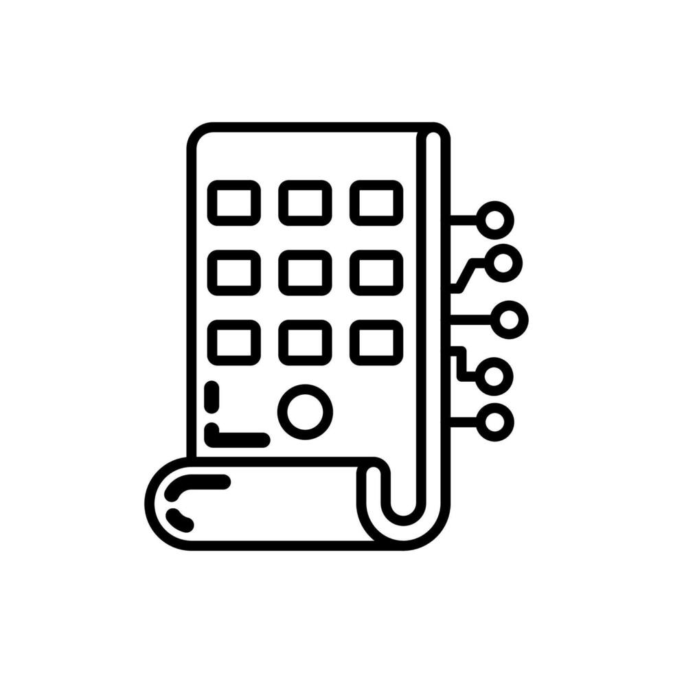 flessibile elettronica icona nel vettore. logotipo vettore