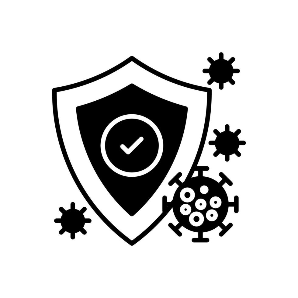 nano difesa sistema icona nel vettore. logotipo vettore