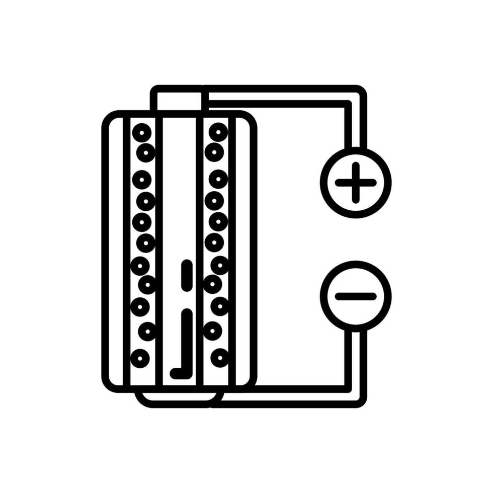 nanobatteria icona nel vettore. logotipo vettore