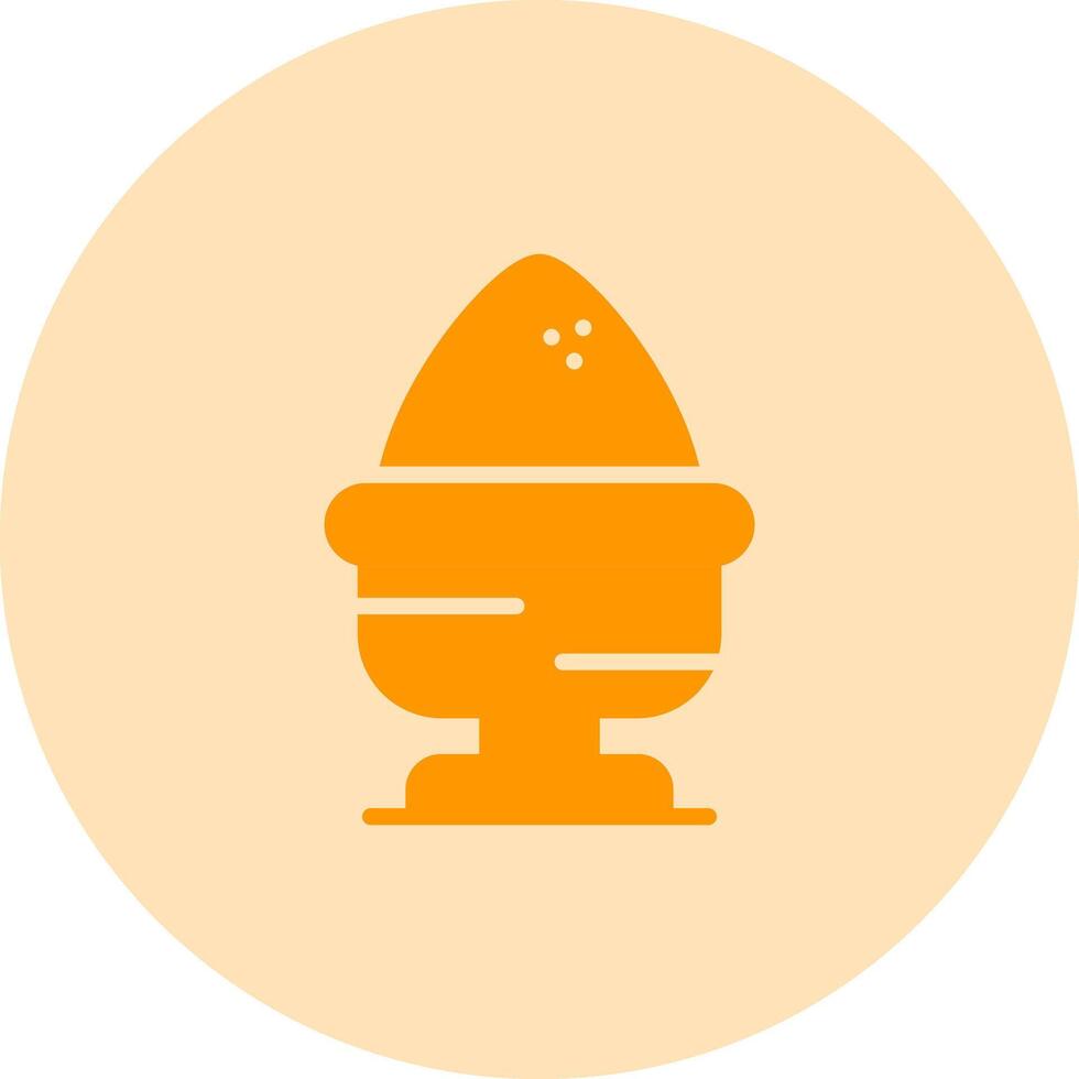 bollito uovo vettore icona
