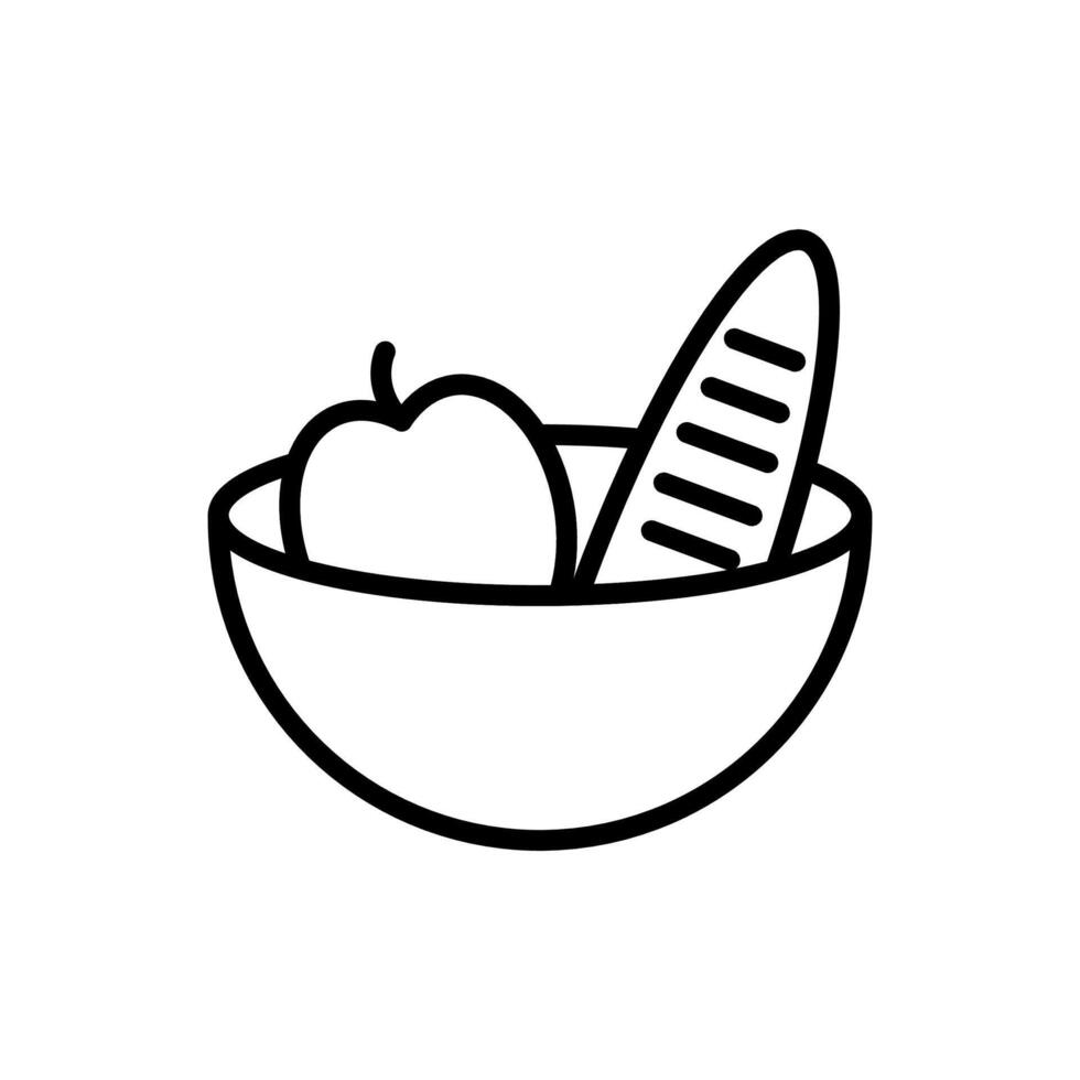 nutrizione icona nel vettore. logotipo vettore