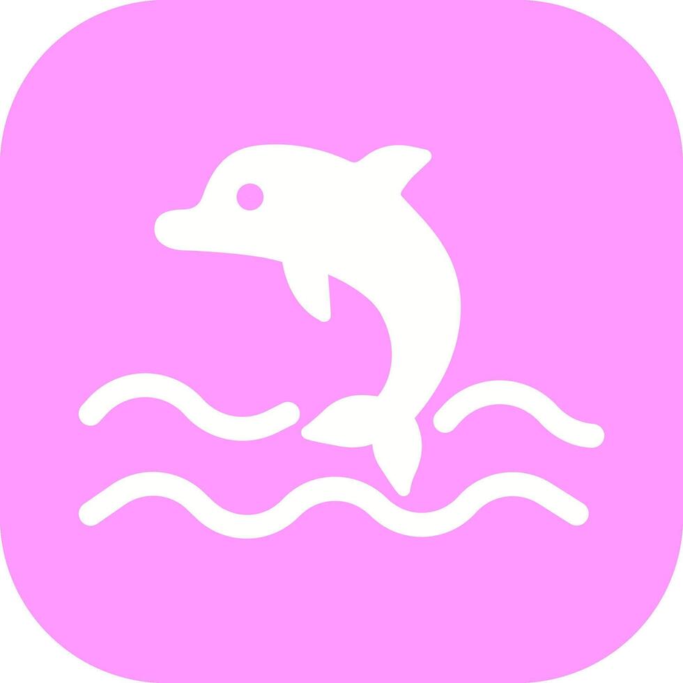 delfino vettore icona