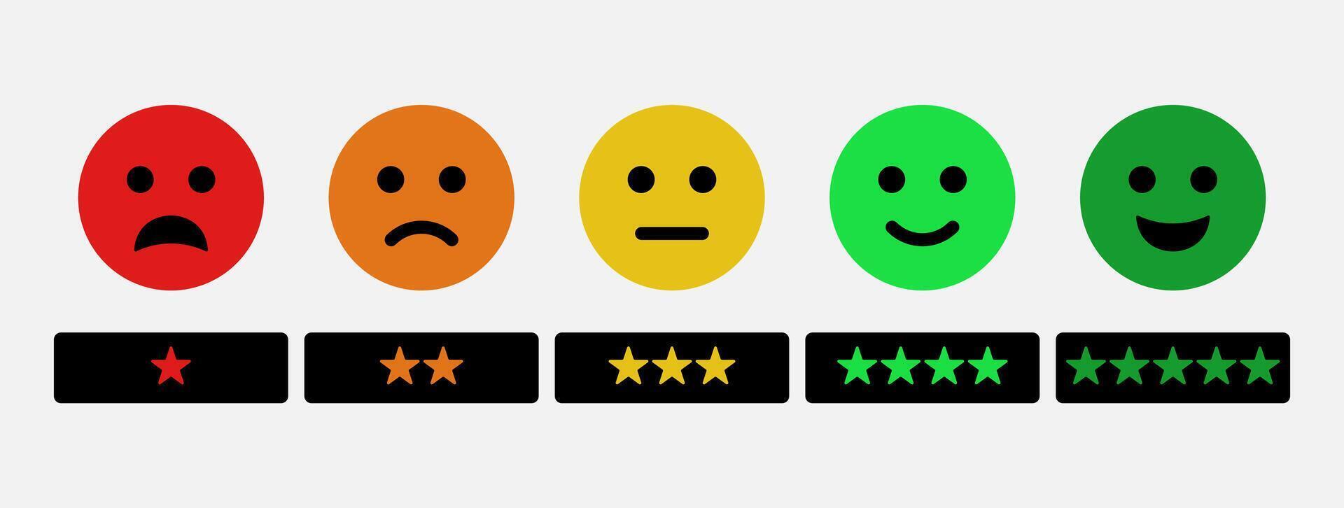 valutazione di cliente servizio soddisfazione emoticon. qualità controllo risposta icona concetto. vettore