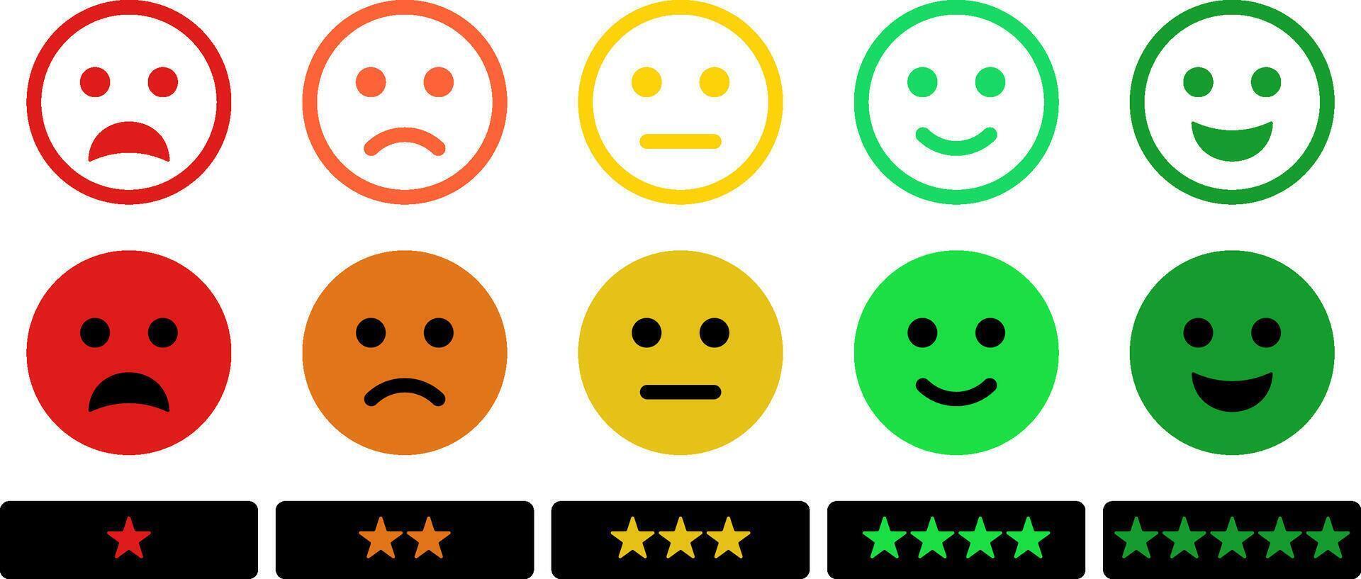 valutazione di cliente servizio soddisfazione emoticon. qualità controllo risposta icona concetto. vettore