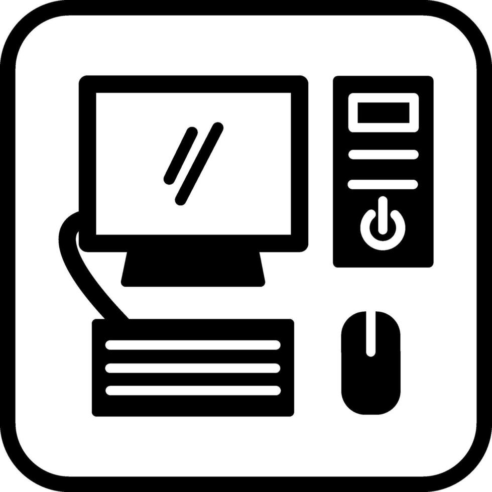 icona di vettore del computer