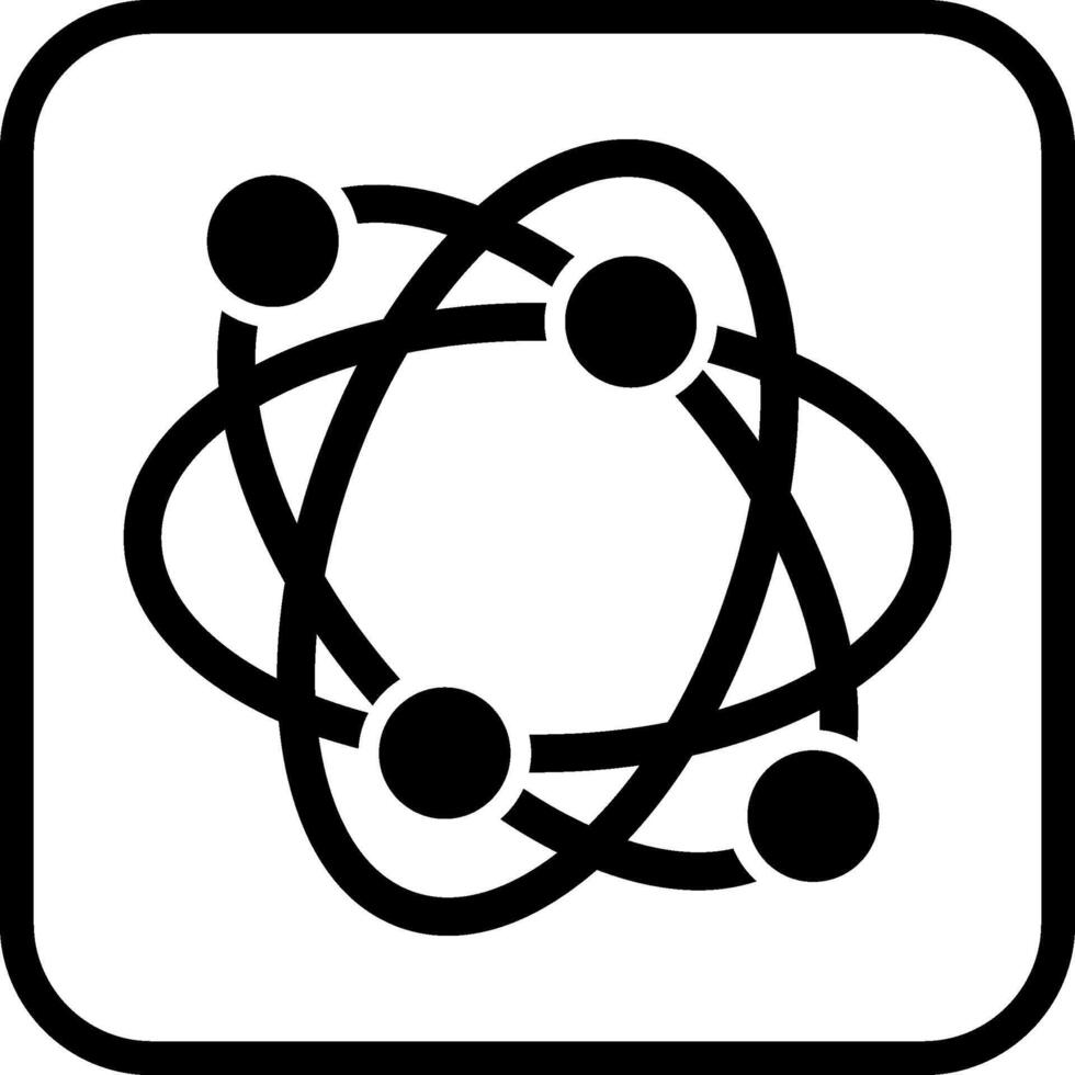 atomico struttura vettore icona