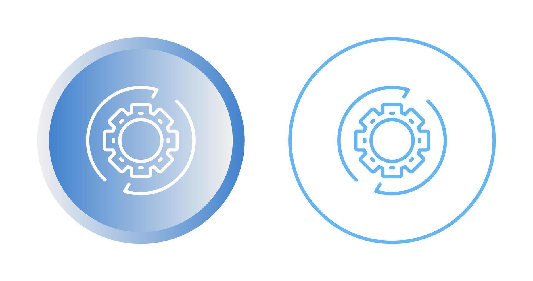 impostazioni Ingranaggio vettore icona