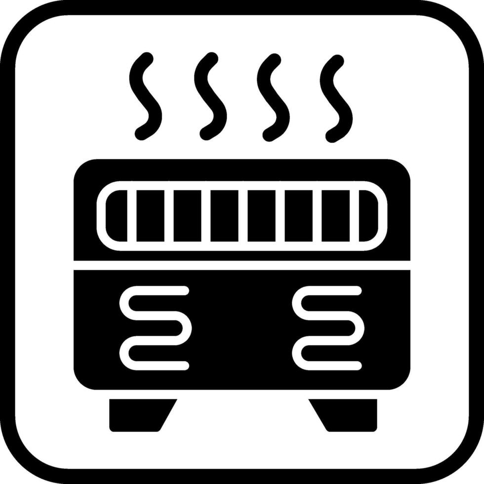 convezione riscaldatore vettore icona