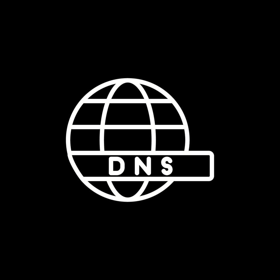 dns server vettore icona