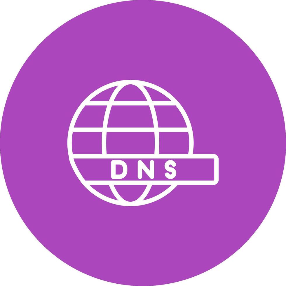 dns server vettore icona