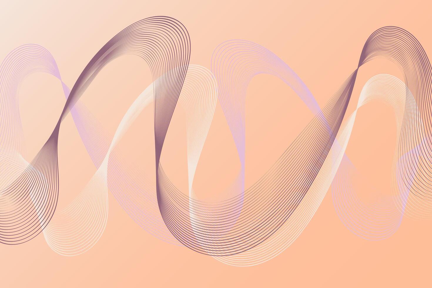 un' rosa sfondo con ondulato Linee crea un' visivamente coinvolgente e dinamico composizione vettore