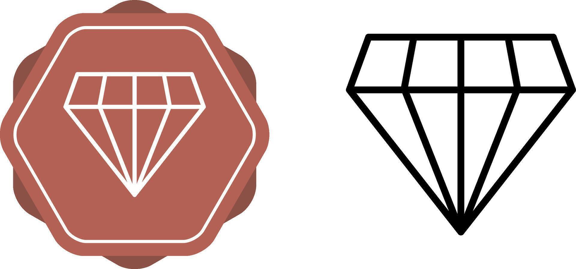 icona di vettore di diamante