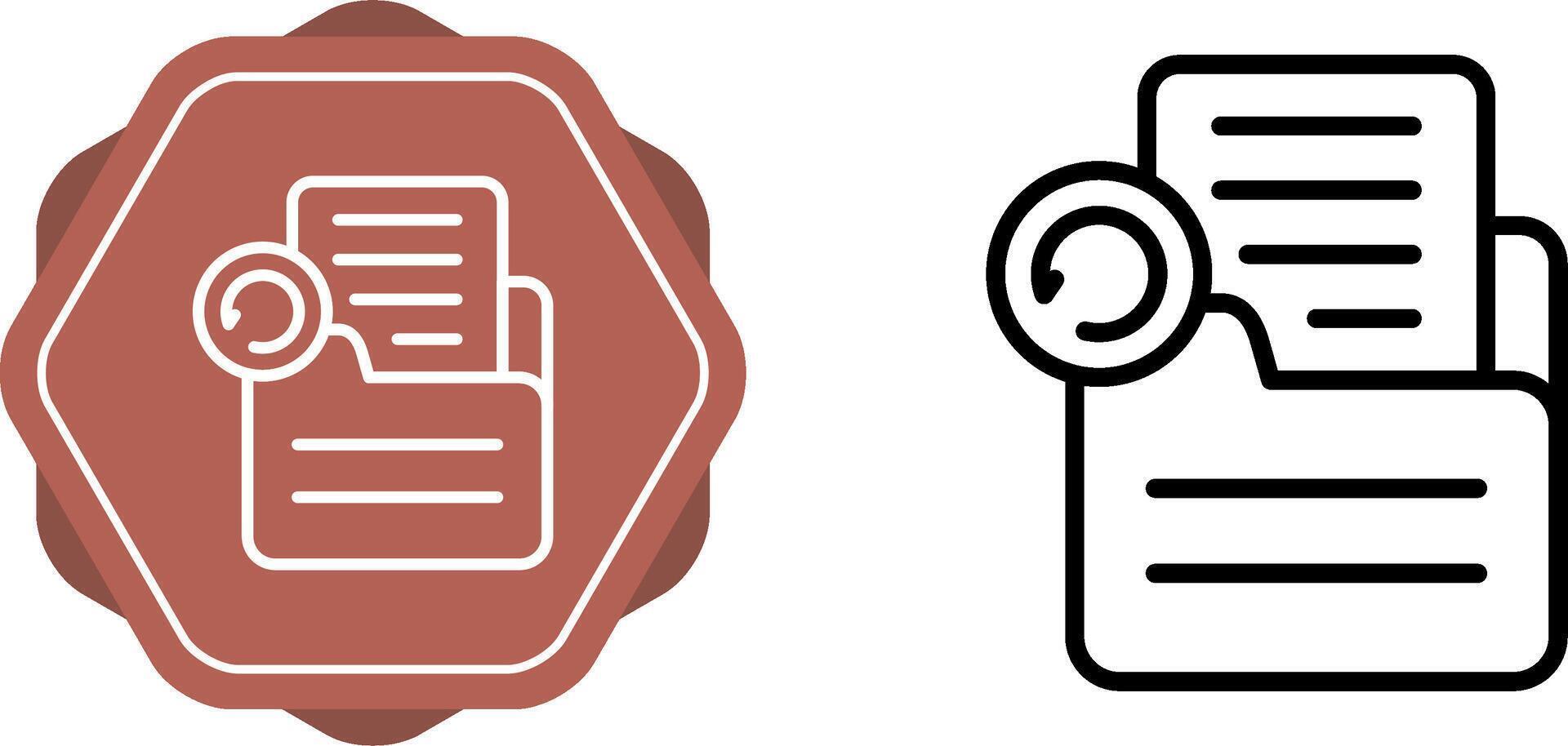 documento disfare vettore icona