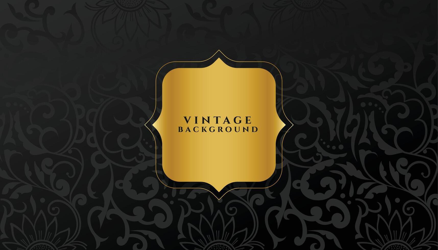 decorazione Vintage ▾ floreale struttura sfondo con d'oro toccare vettore