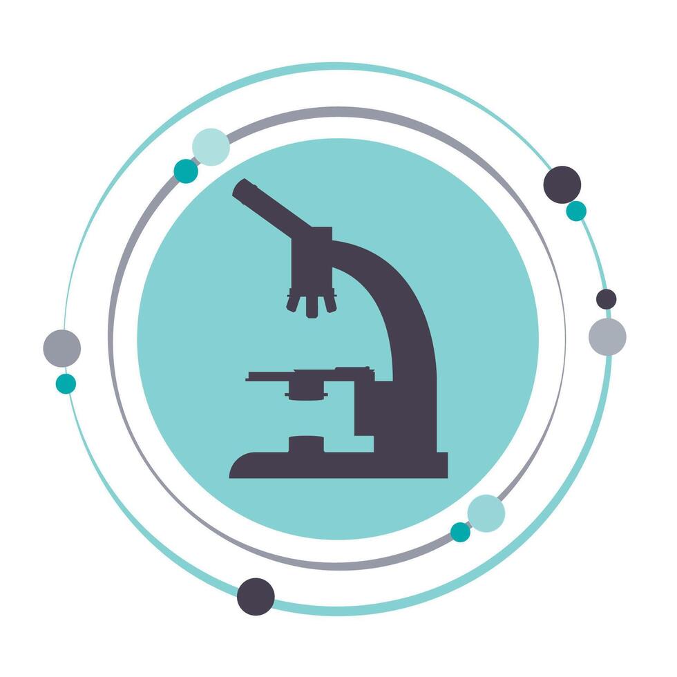 microscopio vettore illustrazione grafico scienza icona simbolo