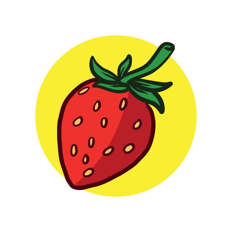 fragola frutta disegno illustrazione vettore