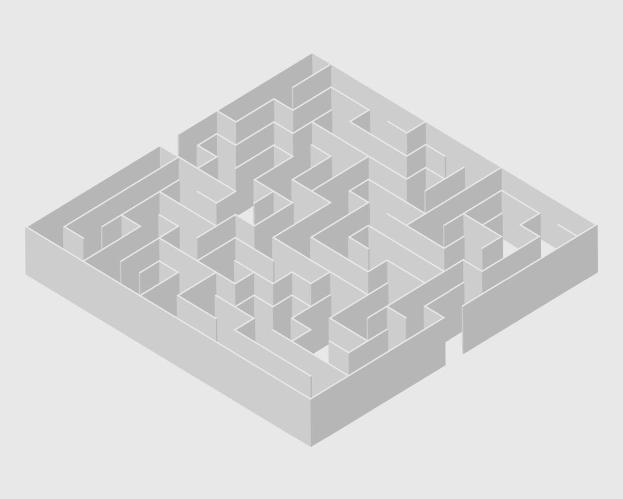 3d stile labirinto puzzle modello sfondo scoprire il scorciatoia vettore