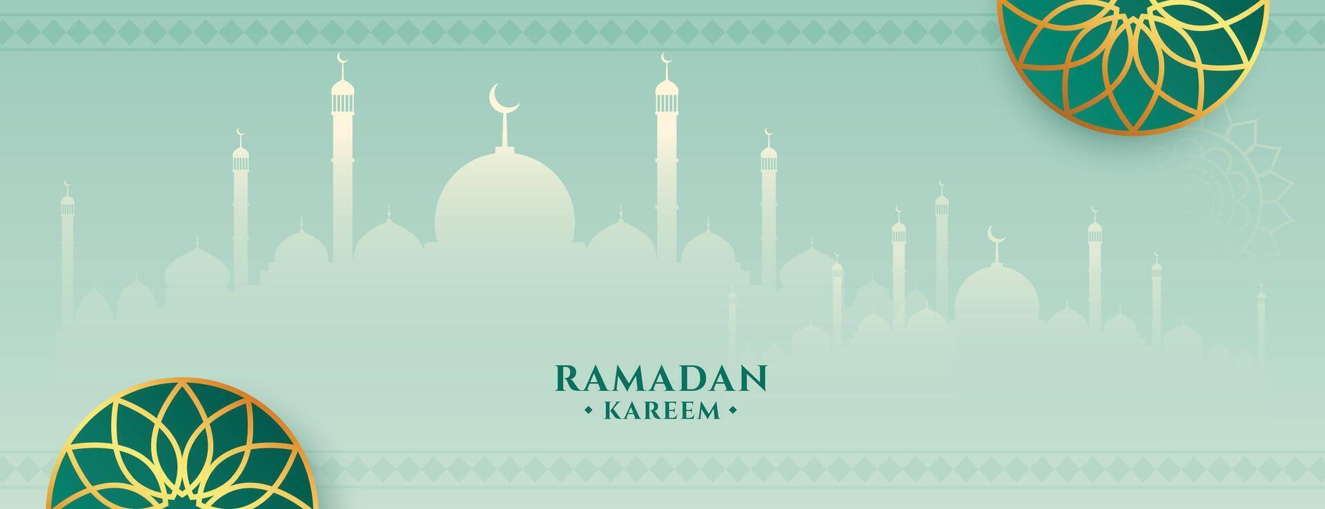 islamico Ramadan kareem eid Festival bandiera design vettore