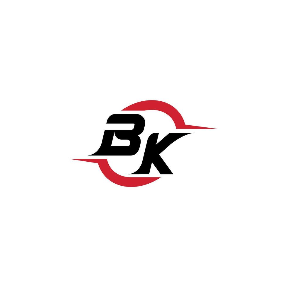 bk iniziale esport o gioco squadra ispirazione concetto idee vettore