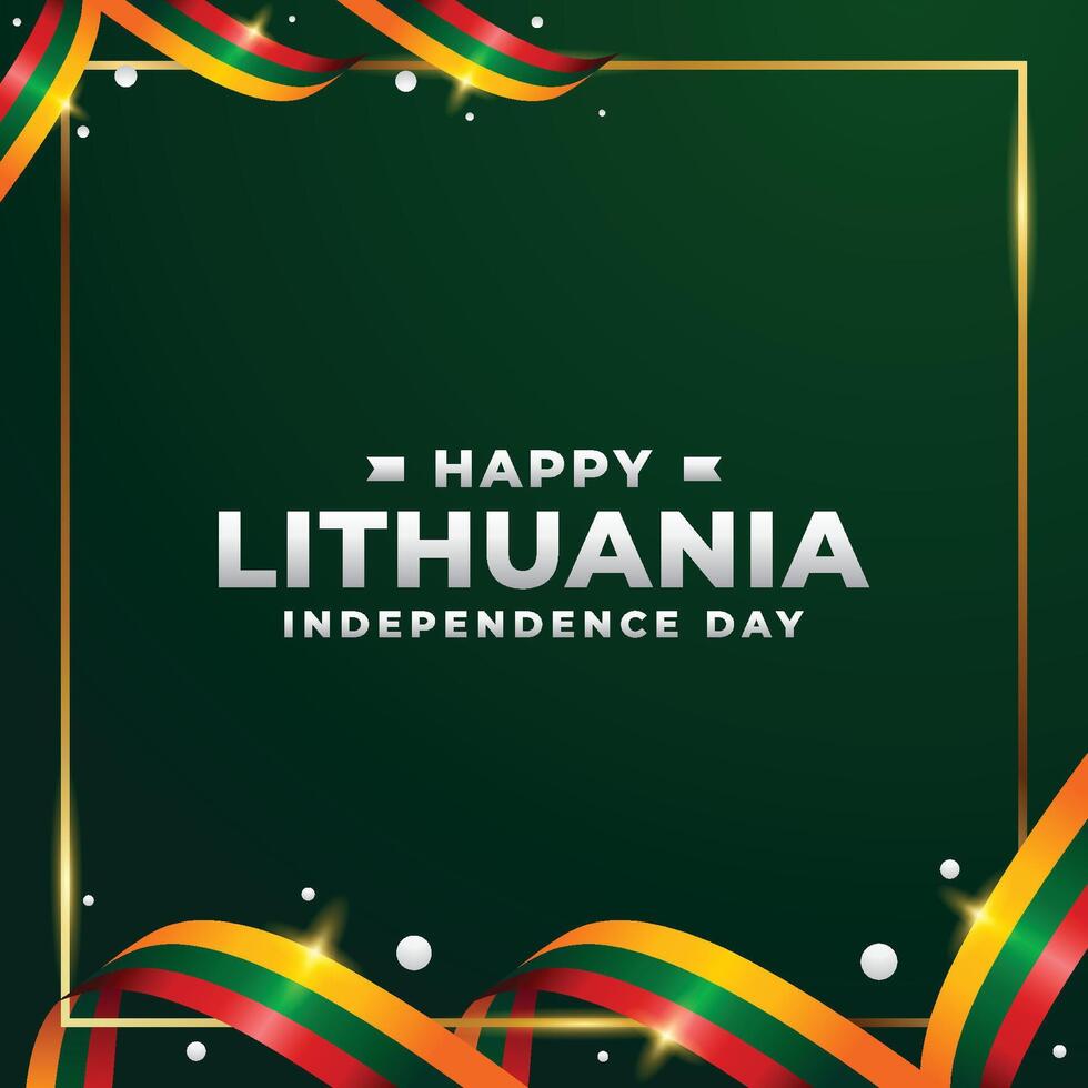 Lituania indipendenza giorno design illustrazione collezione vettore