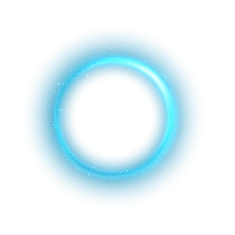 il giro blu leggero contorto su bianca sfondo, adatto per Prodotto pubblicità, Prodotto disegno, e Altro, vettore illustrazione