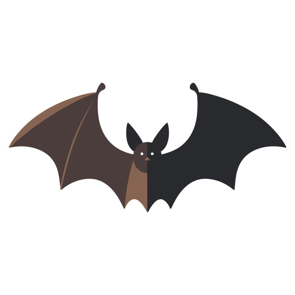 pipistrello animale con Halloween costume cartone animato vettore illustrazione.