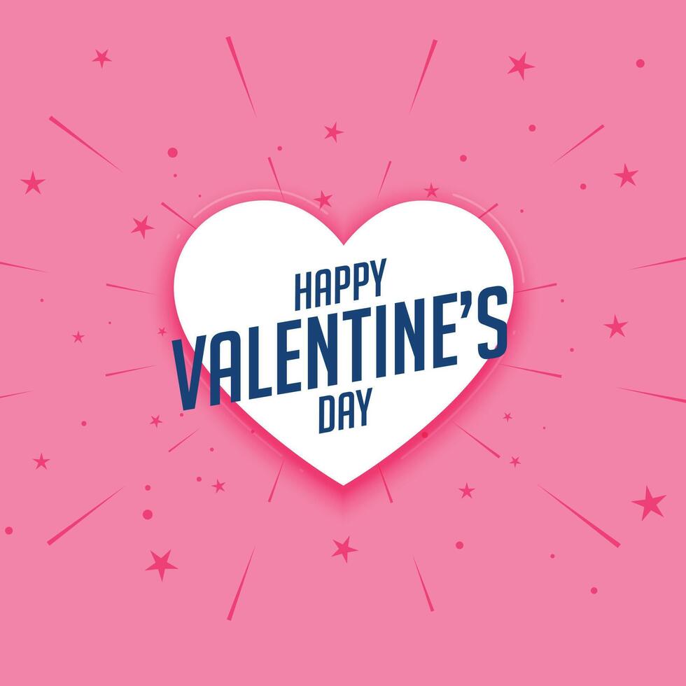 minimo stile san valentino giorno rosa saluto carta vettore