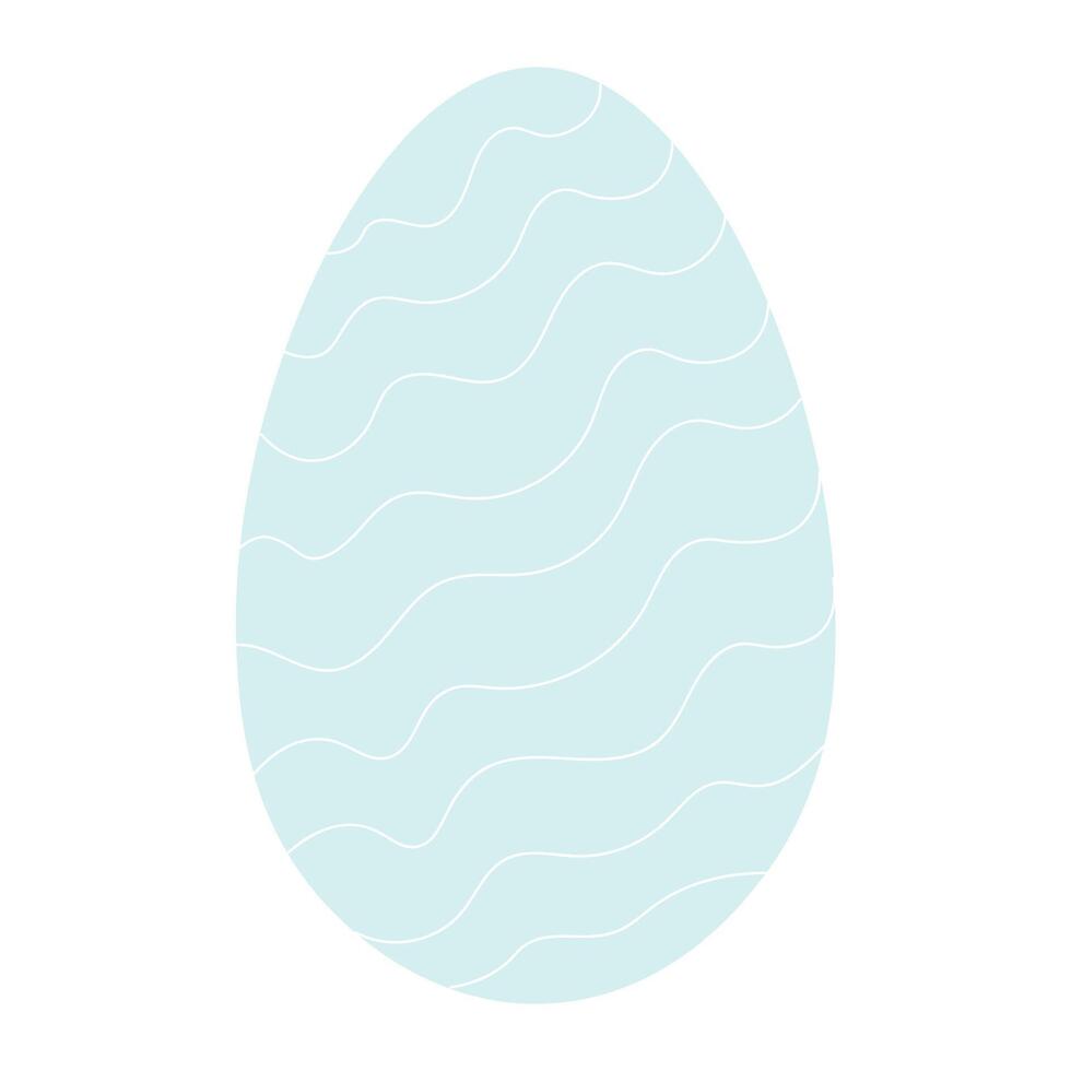 uovo illustrazione. semplice vettore Pasqua uovo. uno uovo.