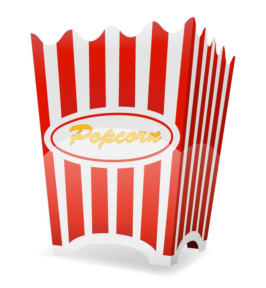 Popcorn fabbricazione macchina dolce merenda vettore illustrazione isolato su bianca sfondo