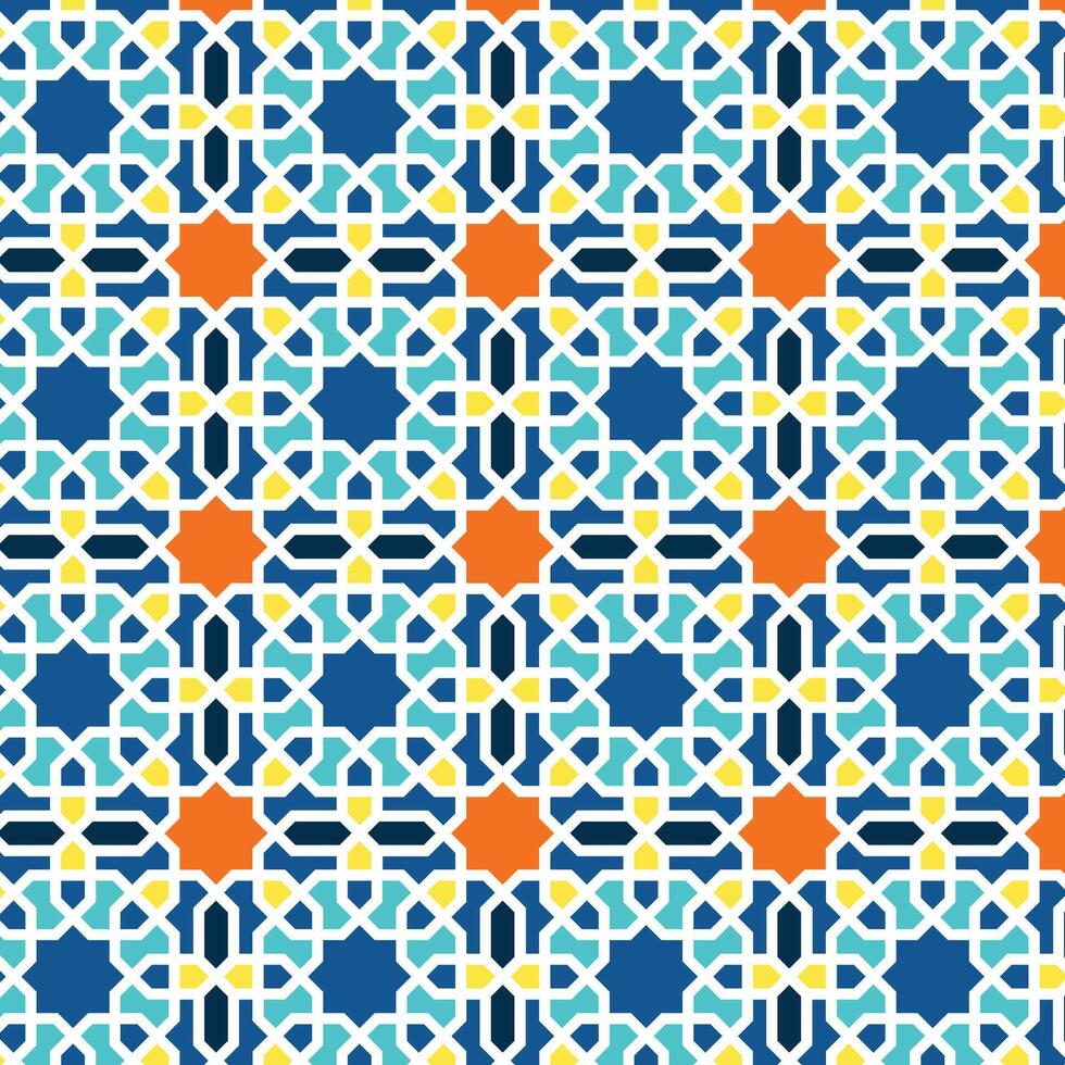 Arabo arabesco design saluto carta per Ramadan kareem. islamico ornamentale vettore