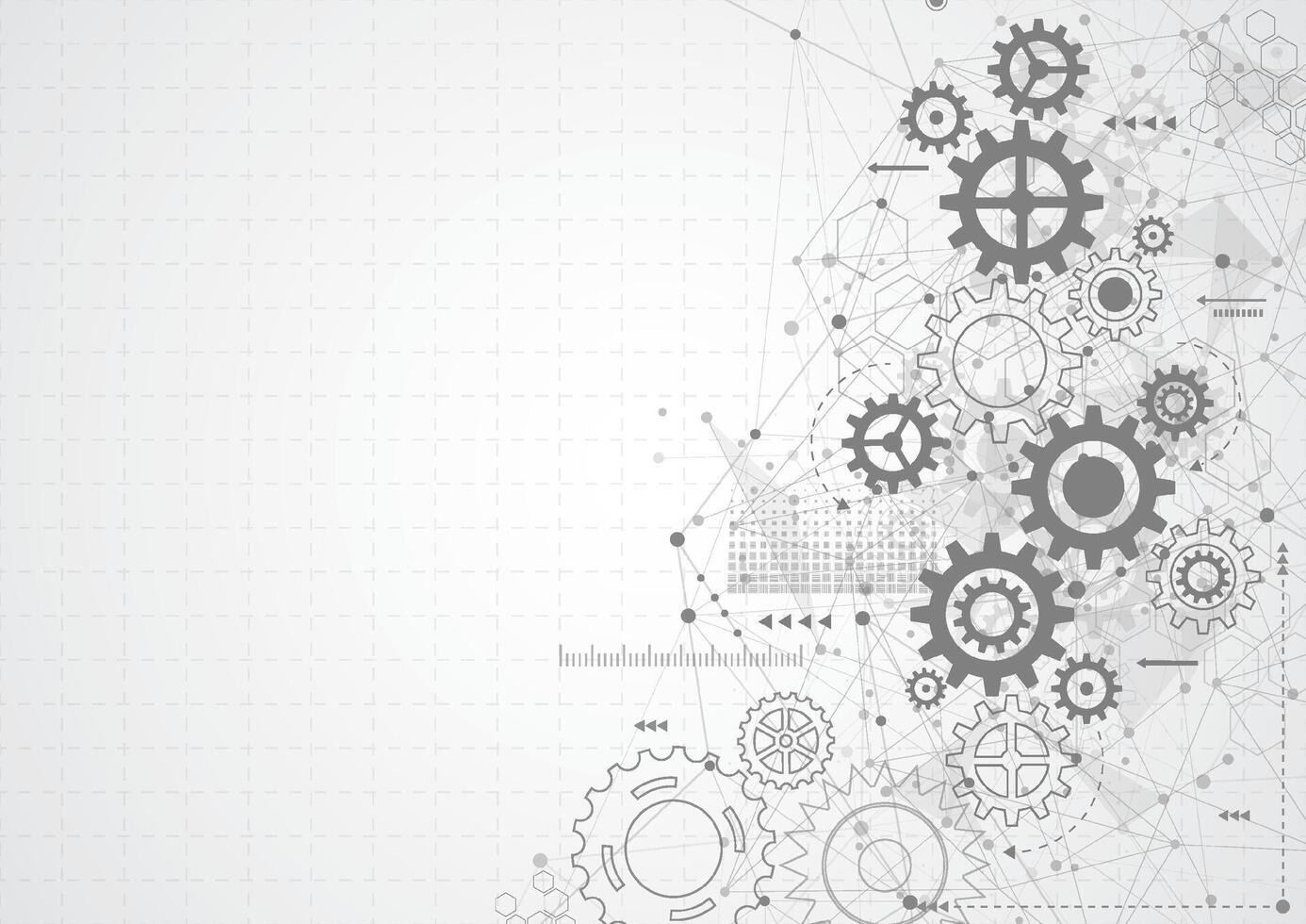 sfondo astratto meccanismo ruota dentata. tecnologia della macchina. illustrazione vettoriale