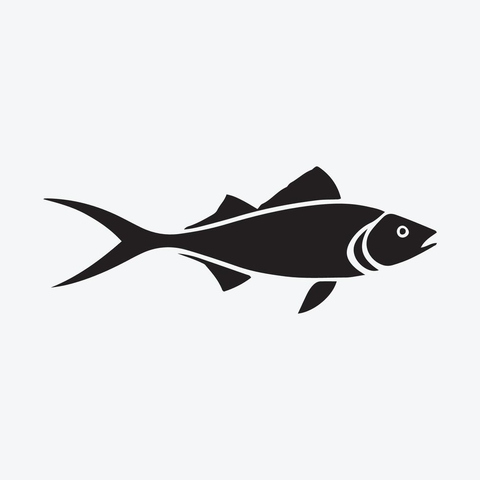 pesce icona animale logo vettore