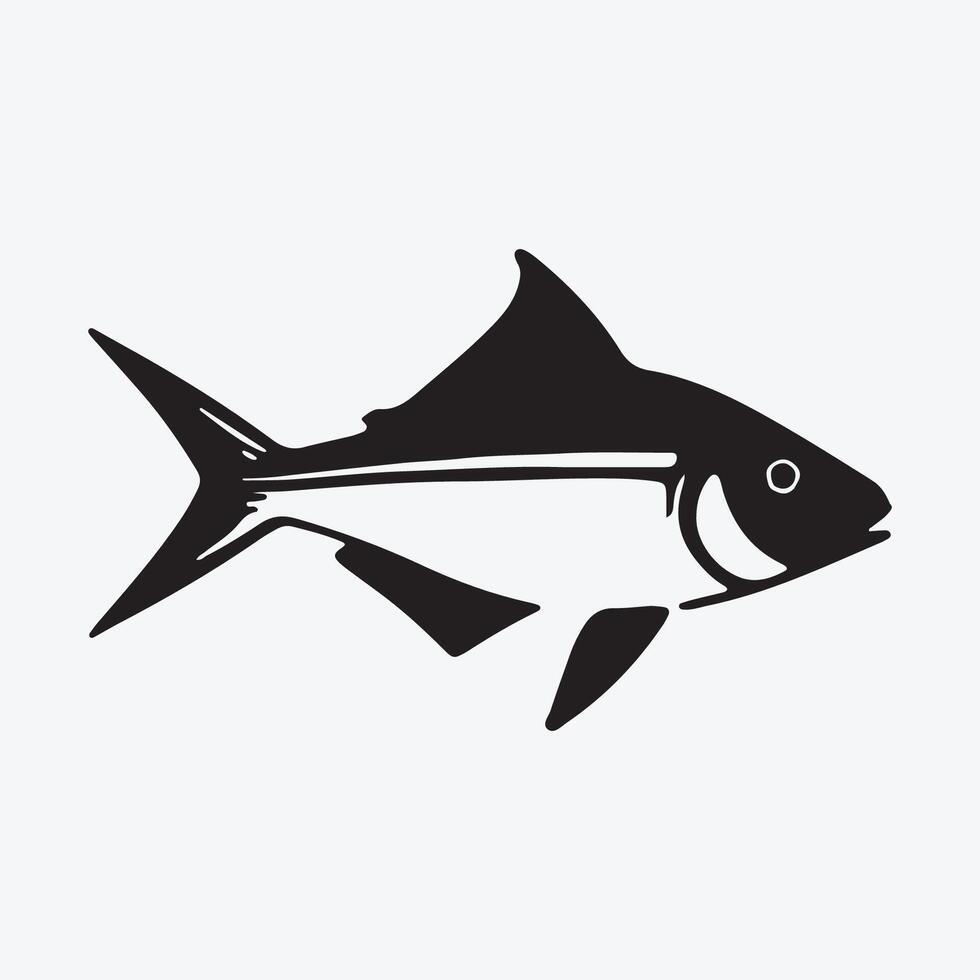 pesce icona animale logo vettore