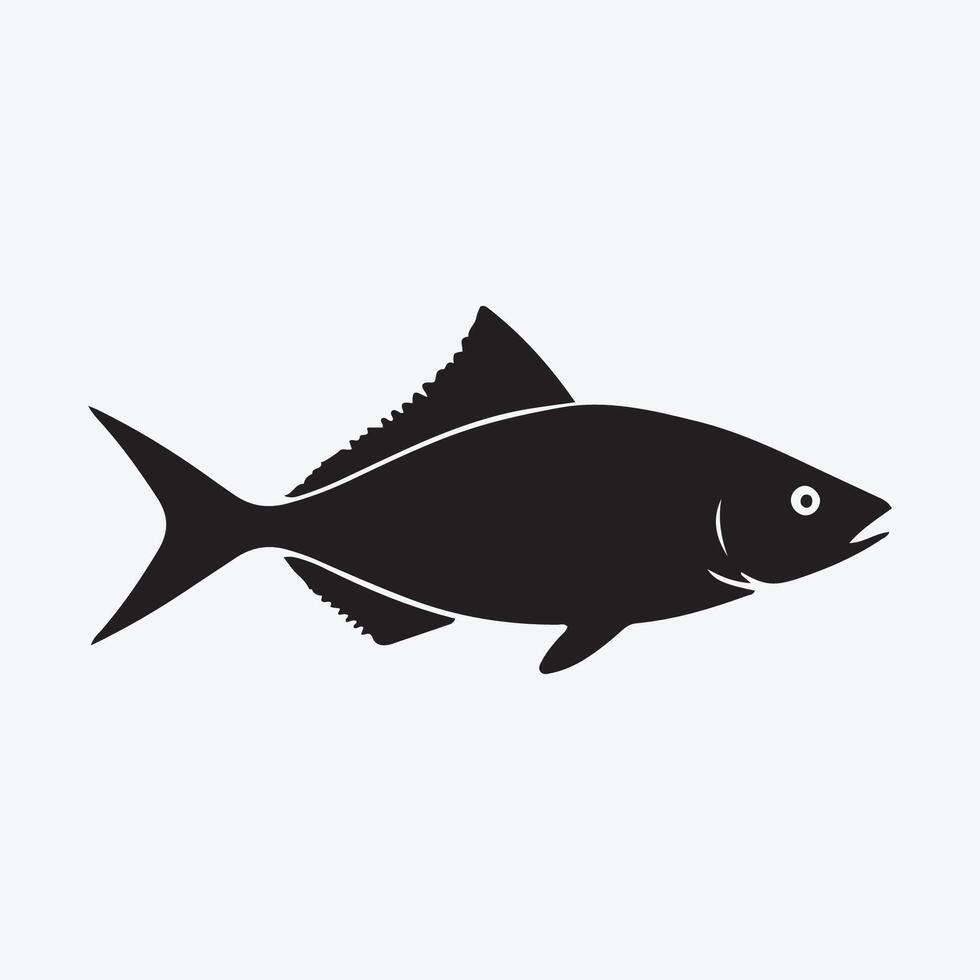 pesce icona animale logo vettore