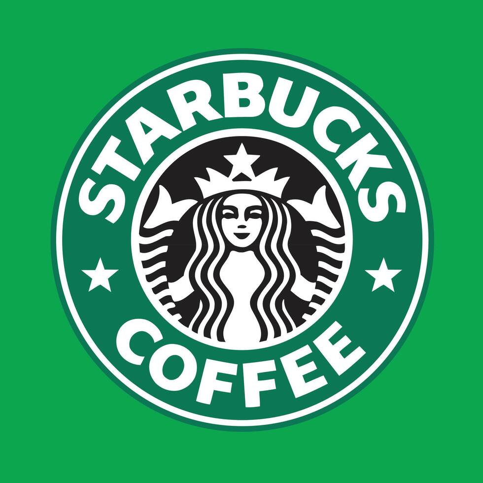logo Starbucks caffè icona illustrazione vettore