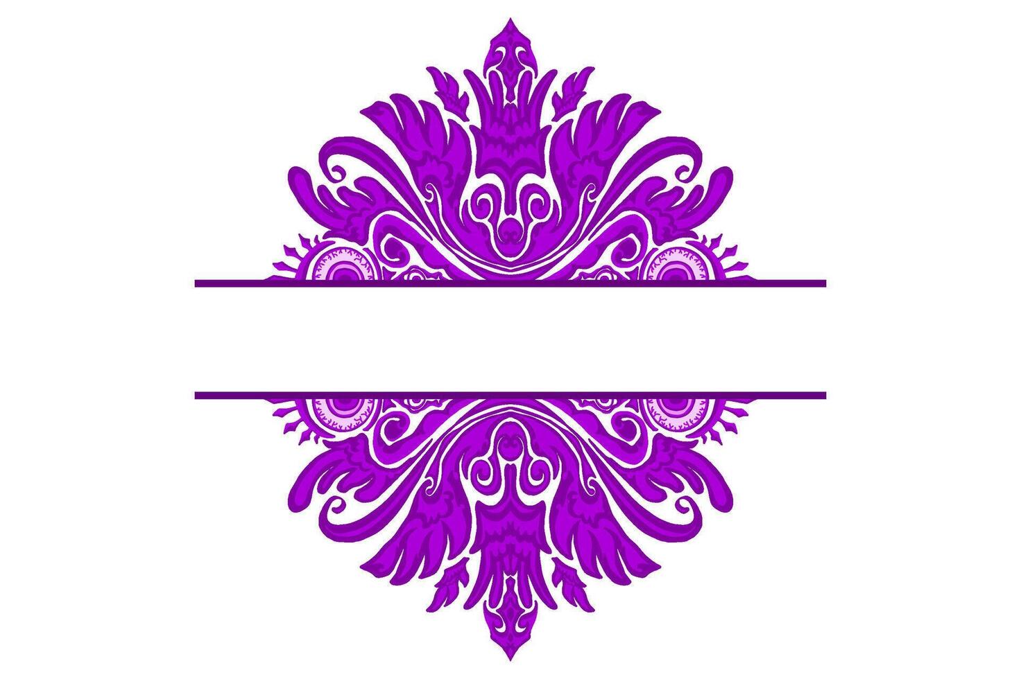 viola occhio palla mostro ornamento telaio confine vettore per decorazione design