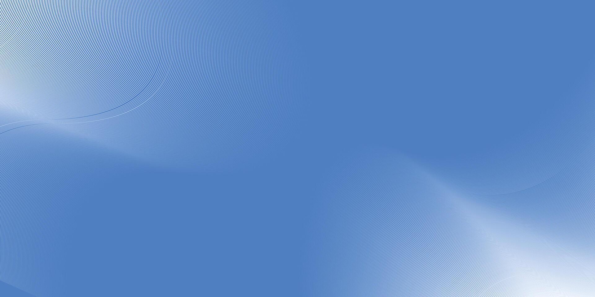 astratto blu ondulato con sfocato leggero curvo Linee sfondo vettore