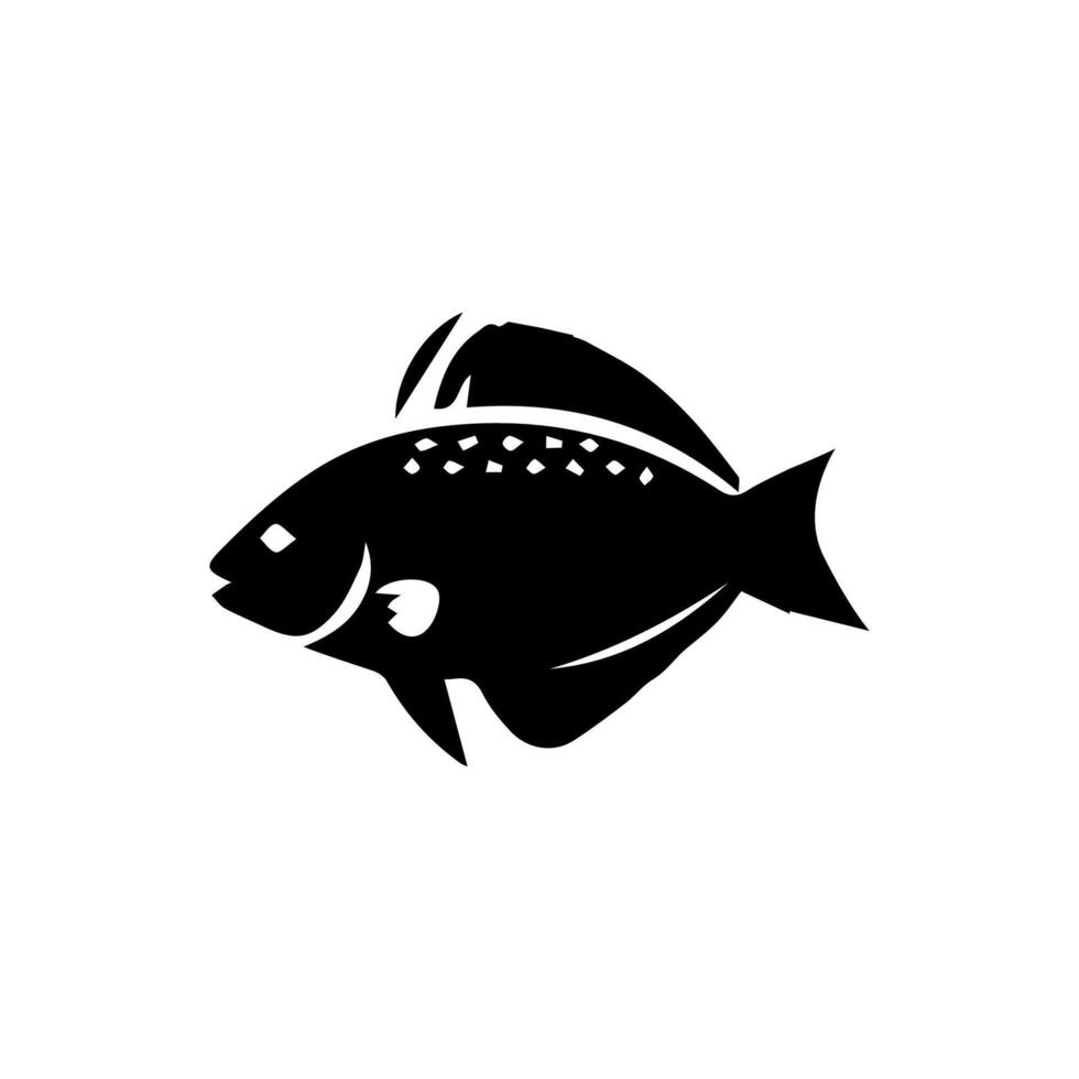 vettore acquario pesce silhouette illustrazione