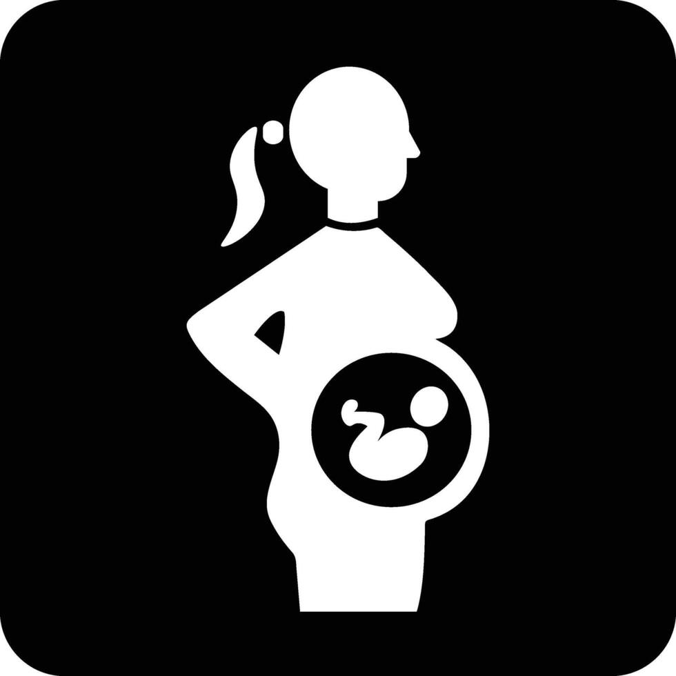 maternità icona per ospedali o medico uso vettore