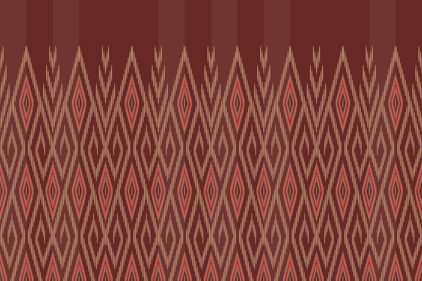 geometrico tradizionale orientale etnico ikat senza soluzione di continuità modello. vettore illustrazione ricamo stile design per tessuto, tappeto, avvolgere, sfondo e sfondo